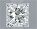 Natural Diamond 0.54 Carats, Princess with  Cut, I Color, VVS1 Clarity and Certified by GIA