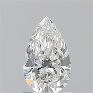 Picture of Natural Diamond 1.01 Carats, Pear with  Cut, H Color, SI1 Clarity and Certified by GIA