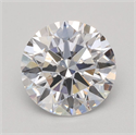 Lab Grown Diamond 1.07 Carats, Round with Ideal Cut, D Color, VVS2 Clarity and Certified by IGI
