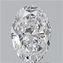 Natural Diamond 0.90 Carats, Oval with  Cut, D Color, IF Clarity and Certified by GIA