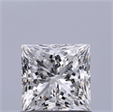Natural Diamond 0.76 Carats, Princess with  Cut, G Color, IF Clarity and Certified by GIA