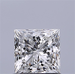 Picture of Natural Diamond 0.76 Carats, Princess with  Cut, G Color, IF Clarity and Certified by GIA