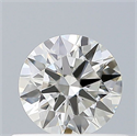 Natural Diamond 0.41 Carats, Round with Excellent Cut, H Color, VVS1 Clarity and Certified by IGI
