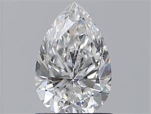 Picture of Natural Diamond 0.80 Carats, Pear with  Cut, E Color, SI1 Clarity and Certified by GIA