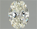 Natural Diamond 1.02 Carats, Oval with  Cut, J Color, SI1 Clarity and Certified by GIA