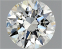 Natural Diamond 0.50 Carats, Round with Excellent Cut, H Color, VS1 Clarity and Certified by GIA