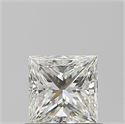 Natural Diamond 0.72 Carats, Princess with  Cut, J Color, VVS1 Clarity and Certified by GIA