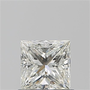 Picture of Natural Diamond 0.72 Carats, Princess with  Cut, J Color, VVS1 Clarity and Certified by GIA