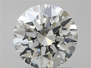 Picture of Natural Diamond 0.80 Carats, Round with Excellent Cut, K Color, IF Clarity and Certified by IGI