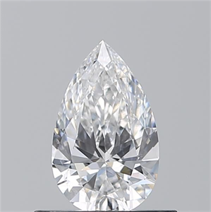Foto Diamante Natural 0.50 quilates, De pera , Color D, claridad SI2 y certificado GIA de
