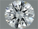 Natural Diamond 0.50 Carats, Round with Excellent Cut, H Color, VVS1 Clarity and Certified by IGI