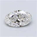 Natural Diamond 1.30 Carats, Oval with  Cut, G Color, VS2 Clarity and Certified by GIA