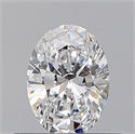 Diamante Natural 0.40 quilates, Ovalado , Color D, claridad SI1 y certificado GIA