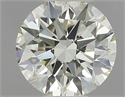 Natural Diamond 0.50 Carats, Round with Excellent Cut, L Color, VVS2 Clarity and Certified by IGI