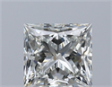 Natural Diamond 0.81 Carats, Princess with  Cut, J Color, VS1 Clarity and Certified by GIA