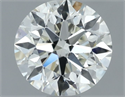Natural Diamond 0.90 Carats, Round with Very Good Cut, I Color, VS2 Clarity and Certified by IGI