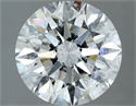 Natural Diamond 2.50 Carats, Round with Excellent Cut, H Color, SI2 Clarity and Certified by IGI