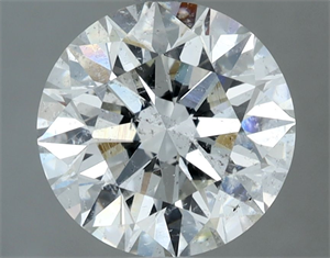 Picture of Natural Diamond 2.50 Carats, Round with Excellent Cut, H Color, SI2 Clarity and Certified by IGI