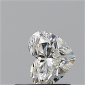 Natural Diamond 0.50 Carats, Heart with  Cut, I Color, VVS2 Clarity and Certified by GIA