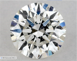 Picture of Natural Diamond 0.70 Carats, Round with Excellent Cut, I Color, SI2 Clarity and Certified by GIA