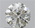 Natural Diamond 0.50 Carats, Round with Excellent Cut, J Color, I1 Clarity and Certified by IGI