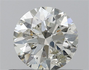 Picture of Natural Diamond 0.50 Carats, Round with Excellent Cut, J Color, I1 Clarity and Certified by IGI