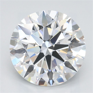 Picture of Lab Grown Diamond 3.14 Carats, Round with Ideal Cut, D Color, IF Clarity and Certified by IGI