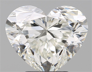 Picture of Natural Diamond 4.01 Carats, Heart with  Cut, J Color, VS1 Clarity and Certified by GIA