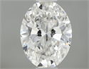 Natural Diamond 0.50 Carats, Oval with  Cut, G Color, VS2 Clarity and Certified by GIA