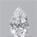 Natural Diamond 0.51 Carats, Pear with  Cut, D Color, VS2 Clarity and Certified by GIA