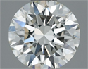 Natural Diamond 0.50 Carats, Round with Excellent Cut, H Color, VVS1 Clarity and Certified by IGI