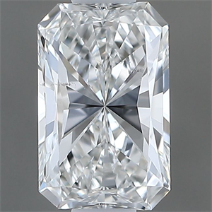 Foto Diamante Natural 0.50 quilates, Radiante , Color F, claridad SI1 y certificado GIA de