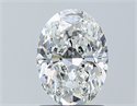 Natural Diamond 1.20 Carats, Oval with  Cut, G Color, VS2 Clarity and Certified by GIA