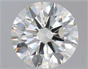 Natural Diamond 2.51 Carats, Round with Excellent Cut, L Color, SI1 Clarity and Certified by GIA