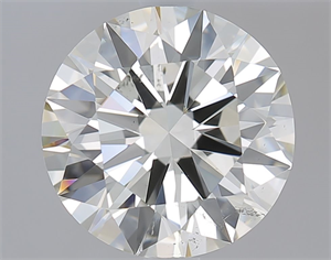 Picture of Natural Diamond 2.51 Carats, Round with Excellent Cut, L Color, SI1 Clarity and Certified by GIA
