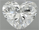 Natural Diamond 0.42 Carats, Heart with  Cut, E Color, VVS2 Clarity and Certified by GIA