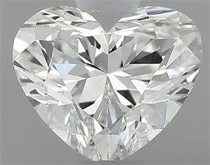 Foto Diamante Natural 0.42 quilates, Corazón , Color E, claridad VVS2 y certificado GIA de