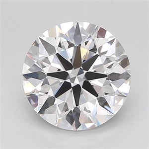 Picture of Lab Grown Diamond 3.02 Carats, Round with Ideal Cut, D Color, IF Clarity and Certified by IGI