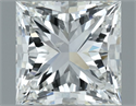 Natural Diamond 1.00 Carats, Princess with  Cut, H Color, SI1 Clarity and Certified by GIA