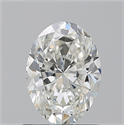 Natural Diamond 1.01 Carats, Oval with  Cut, H Color, VS1 Clarity and Certified by GIA