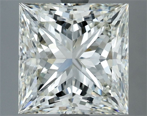 Picture of Natural Diamond 3.03 Carats, Princess with  Cut, I Color, VVS2 Clarity and Certified by IGI
