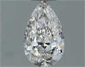 Diamante Natural 0.50 quilates, De pera , Color H, claridad SI1 y certificado GIA