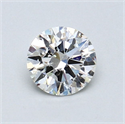 Diamante Natural 0.57 quilates, Redondo , Color J, claridad SI1 y certificado GIA