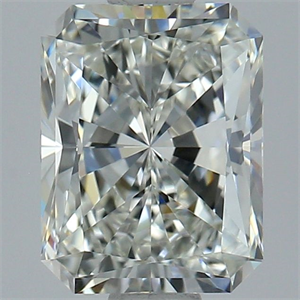 Picture of Natural Diamond 1.51 Carats, Radiant with  Cut, I Color, VVS1 Clarity and Certified by GIA
