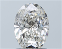 Natural Diamond 1.20 Carats, Oval with  Cut, I Color, SI2 Clarity and Certified by GIA