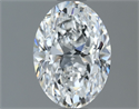 Natural Diamond 1.20 Carats, Oval with  Cut, D Color, VS1 Clarity and Certified by GIA