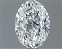 Natural Diamond 1.20 Carats, Oval with  Cut, D Color, VS1 Clarity and Certified by GIA