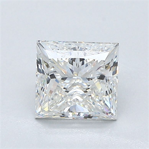 Picture of Natural Diamond 1.40 Carats, Princess with  Cut, I Color, SI1 Clarity and Certified by GIA