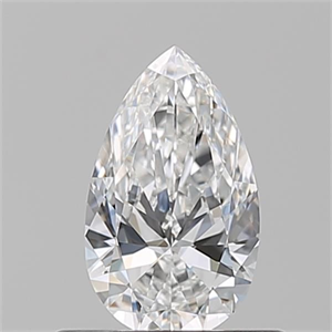 Picture of Natural Diamond 0.51 Carats, Pear with  Cut, E Color, VS1 Clarity and Certified by GIA