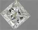 Natural Diamond 1.01 Carats, Princess with  Cut, I Color, VS1 Clarity and Certified by IGI